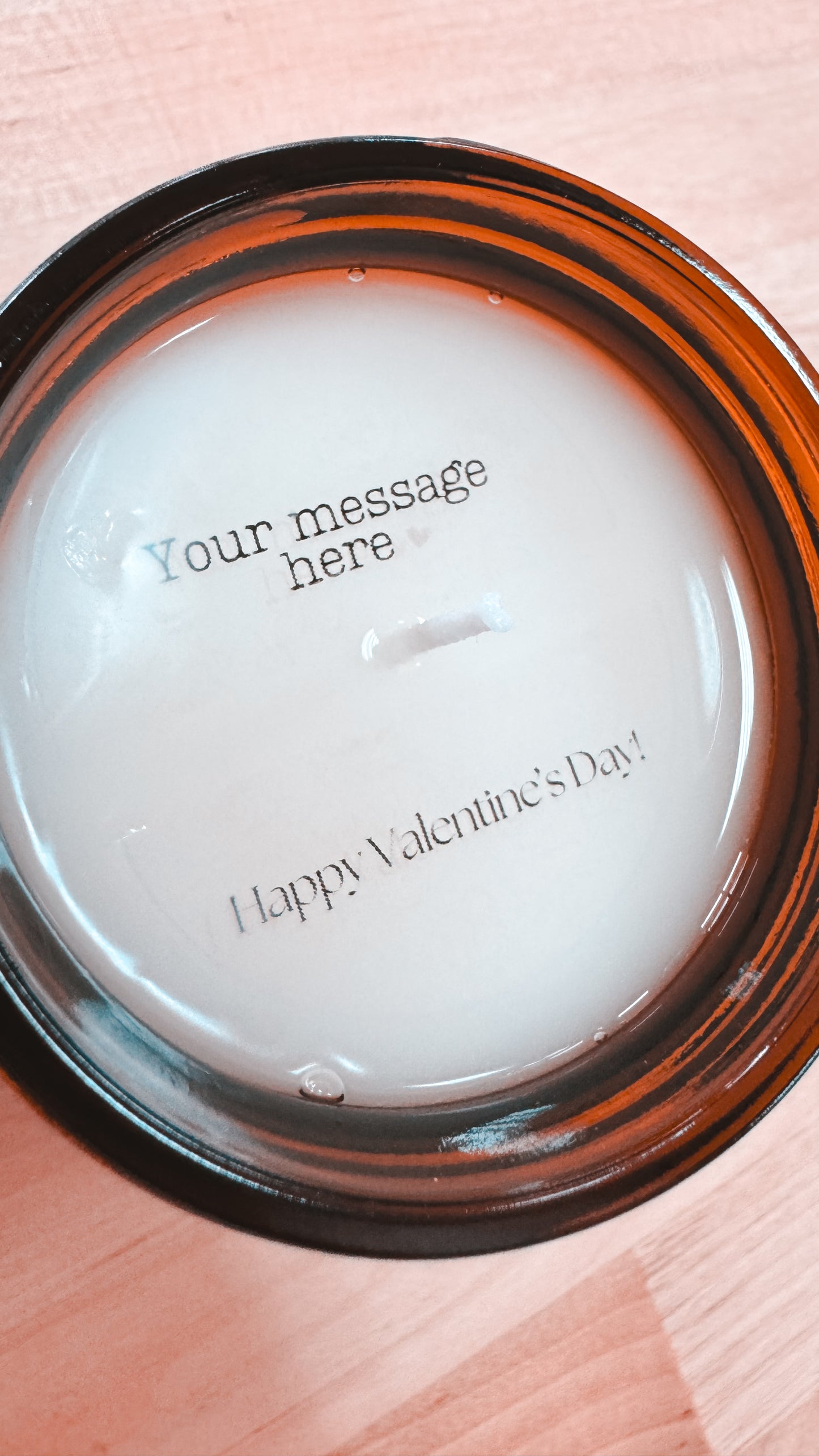 Valentine’s Day Hidden Message Candle