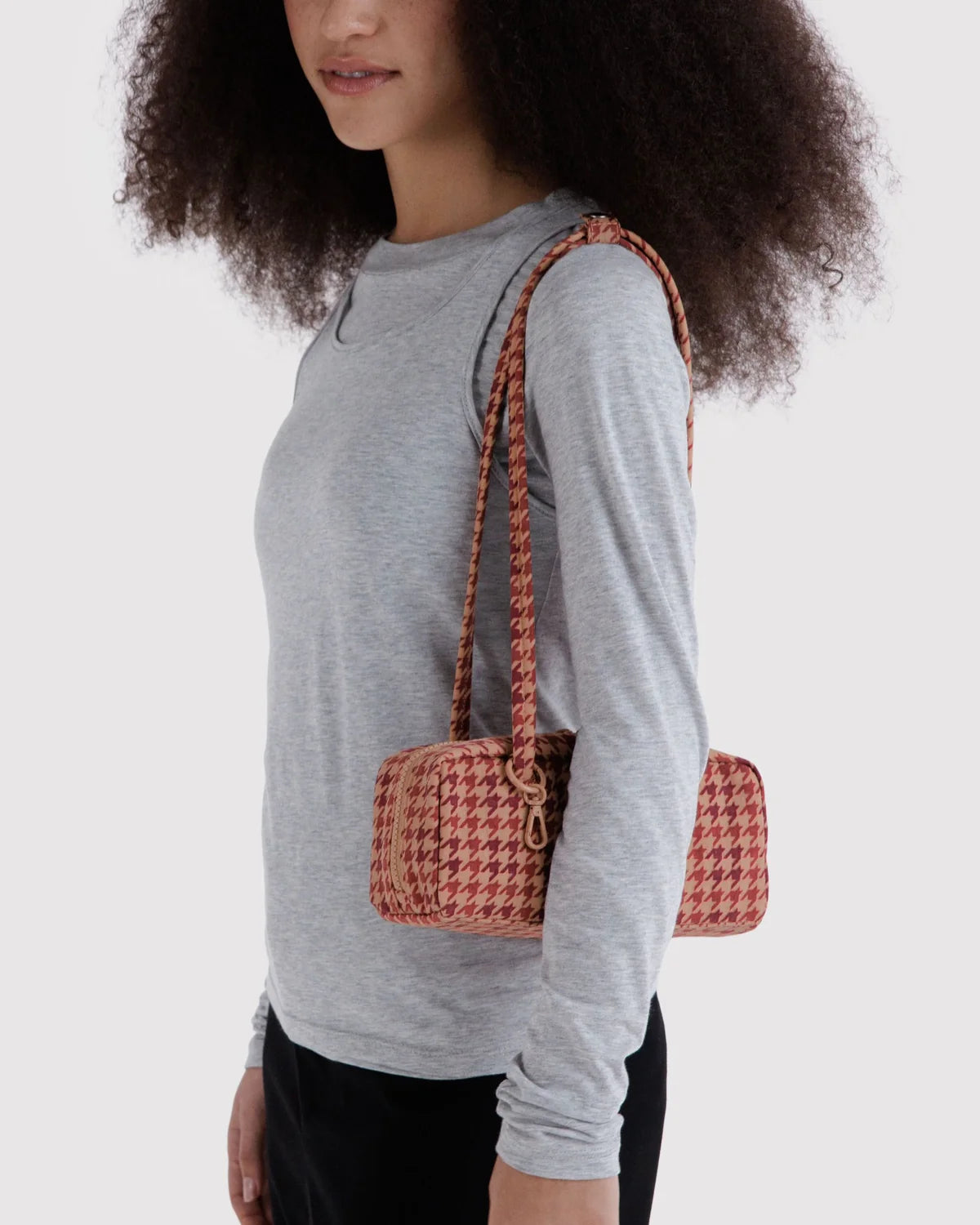 BAGGU Small Nylon Bowler Bag